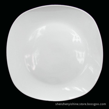 Square Plate 12'' Inches in White Body (YSWD025)